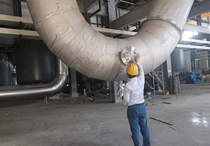 鋰電池行業(yè)客戶案例-不銹鋼內襯陶瓷管道